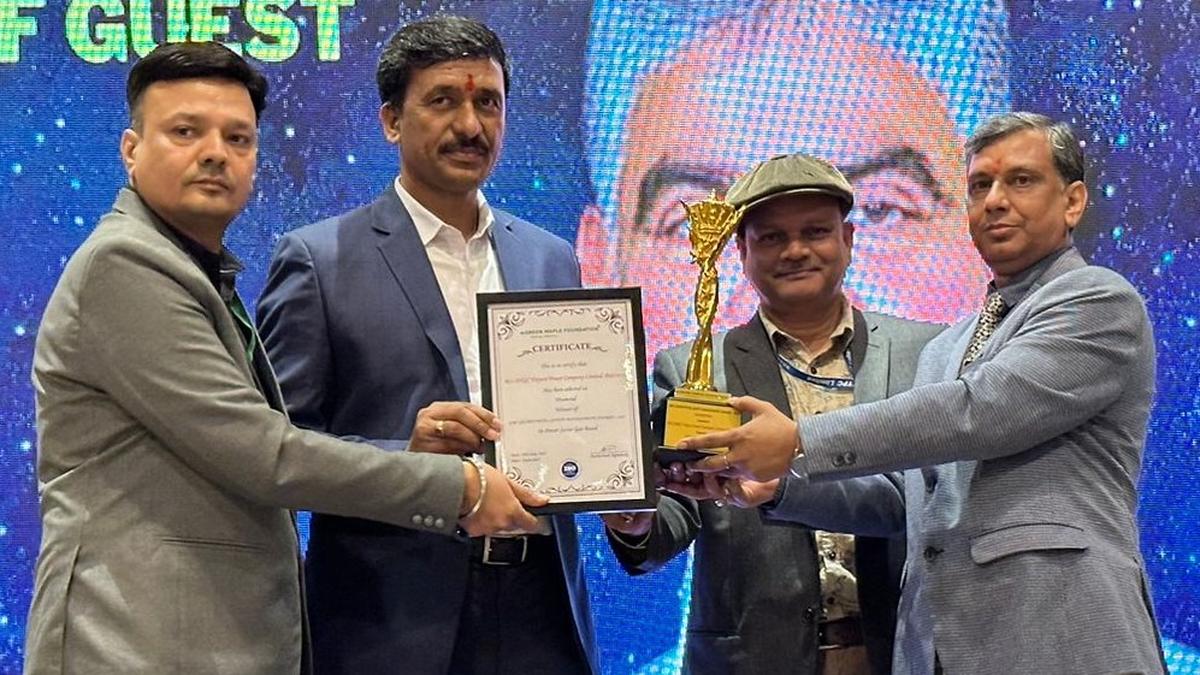 Singareni CMD Balaram receives “Tree Man of Telangana” award